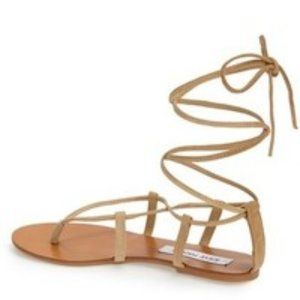 Steve Madden Werkit Gladiator Sandal - Suede Nude - Size 7